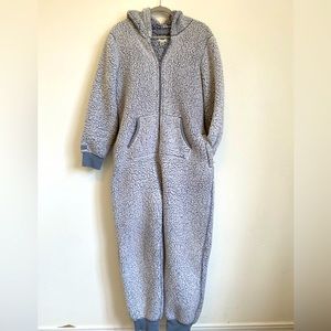 Victoria’s Secret PINK Sherpa Onsie sz L color gray